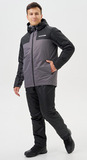 Премиальный теплый зимний костюм Nordski Winter Black/Grey мужской