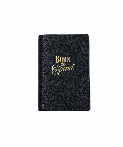 Обложка для паспорта BLACK (BORN TO SPEND)