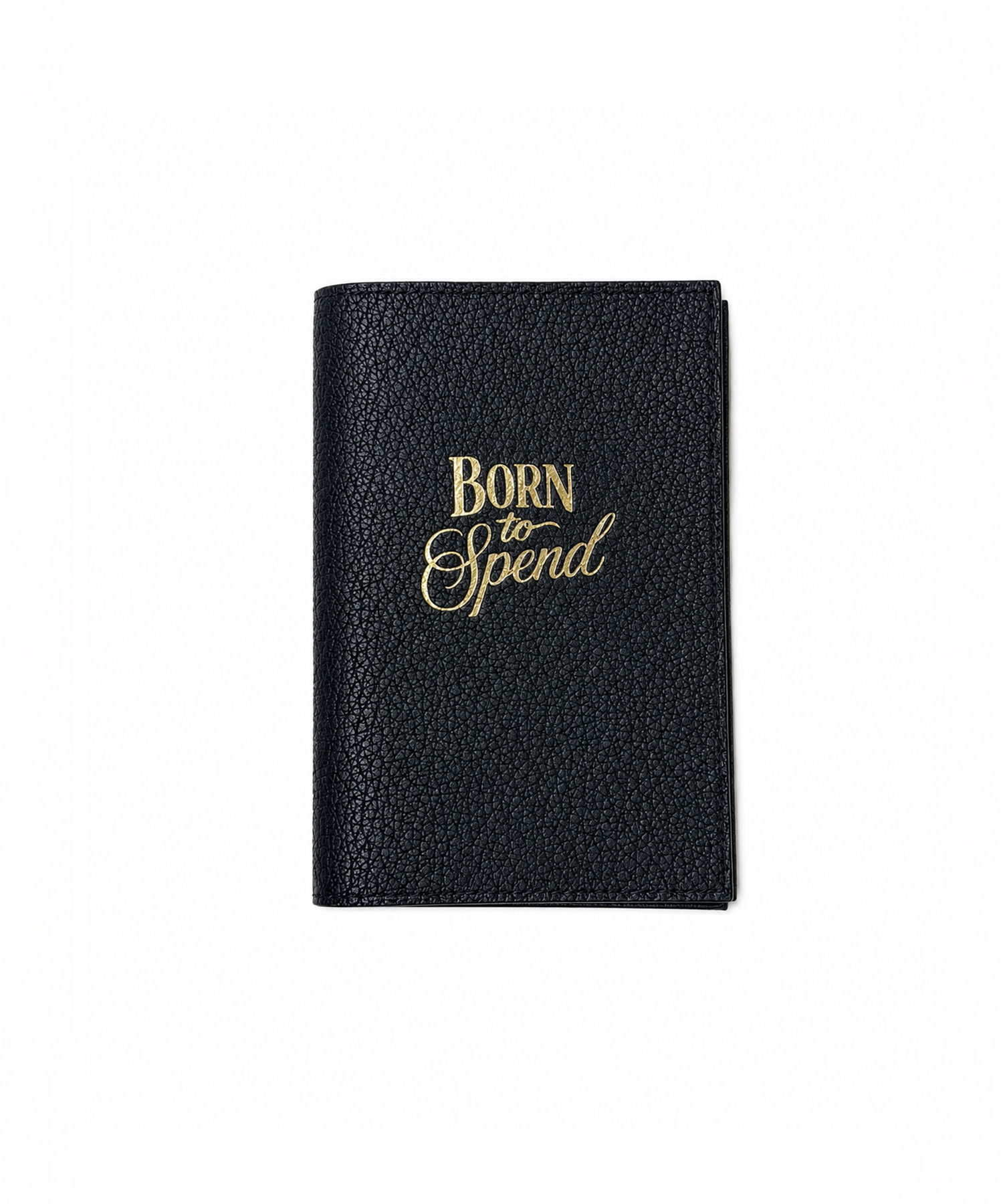 Обложка для паспорта BLACK (BORN TO SPEND)