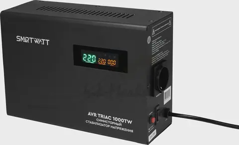 Стабилизатор напряжения Smartwatt AVR Triac 1000TW 1000ВА черный