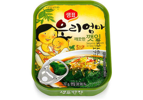 Листья кунжутные в соевом соусе, 70г