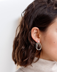 Серьги Double Drop Earring