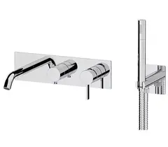 Remer MC53D2NO Смеситель для ванны Remer Metrica MC53D2NO, черный матовый фото