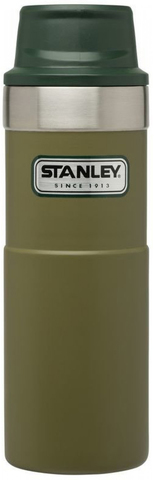 Картинка термостакан Stanley classic 0,47l trigger action 1-hand оливковый - 1