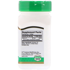 21st Century, E, 90 mg (200 IU), 110 Softgels