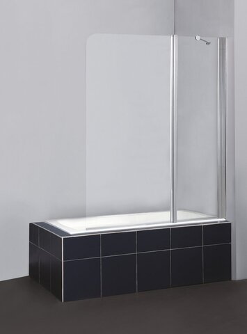 BelBagno SELA-V-11-120/140-P-Cr-L Шторка на ванну. Стекло 5 мм, матовое, хром, левосторонняя