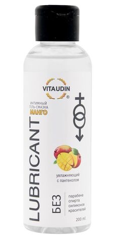 Интимный гель-смазка на водной основе VITA UDIN с ароматом манго - 200 мл. - VITA UDIN 4673725795993