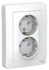 РОЗЕТКА С/У 2-я з/к шт. 16А 250В, белый BLNRS001121