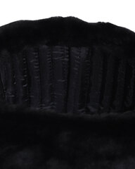 Шапка-ушанка (мутон искусственный) чёрная