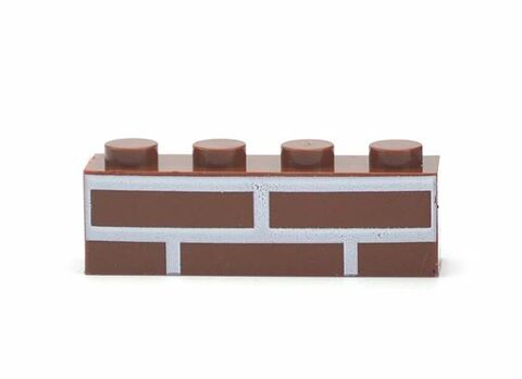 Кирпичик 1X4 Brick детали для конструктора набор 20 шт