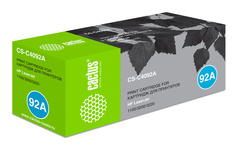 Картридж лазерный Cactus CS-C4092A C4092A черный (2500стр.) для HP LJ 1100, 3200, 3220