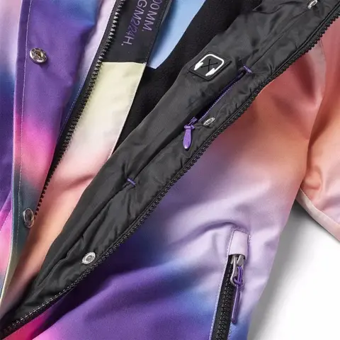Molo (Моло) Hux Wavy Rainbow детский зимний комбинезон для девочки