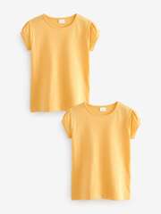 Футболка для девочки Next Q77-102, 2 шт., Светло-желтый