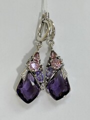 Оригами (серьги из серебра)