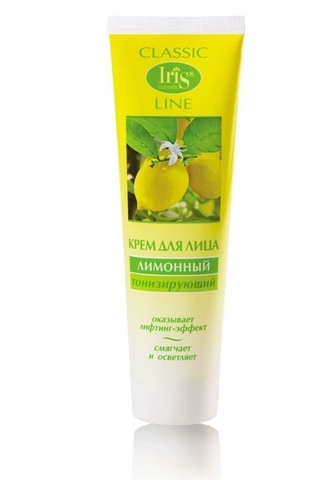 Classic Line Крем для лица Лимонный тонизирующий 100мл Iris