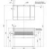 Aquanet 171496 Компл.3 - Тумба Нота 100 (005) цв.бел. глянец (171496)