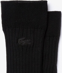 Носки теннисные Lacoste Men's Ribbed Cotton Blend Socks - 1 para/black