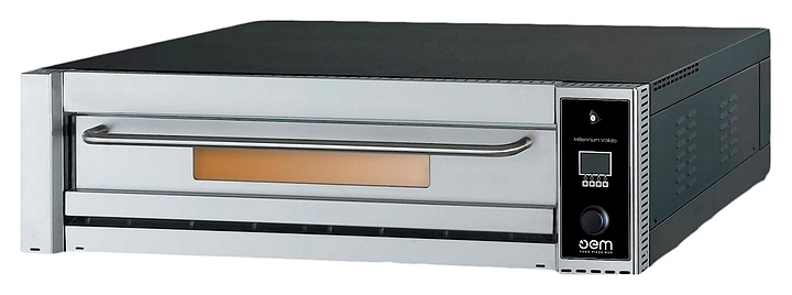 Печь для пиццы электрическая серии Millennium Valido EVO 1-камерная с подом 113*108 см OEM-AL, сенсорная панель управления, дверь открывается вниз OEM-ALI 935BDG