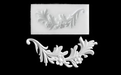 Силиконовый молд № 70 Веточка с цветами.