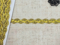 Тесьма люрекс с пайетками, ш. 2 см, золото