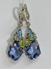 Оригами (серьги из серебра)