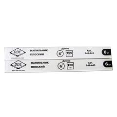Напильник плоский DDE 150 мм (уп. 12 шт в коробке)
