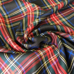 Ткань шерсть  тартан клетка  черная 3168