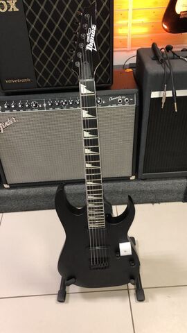IBANEZ GIO GRG121DX-BKF Black Flat электрогитара