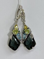 Оригами (серьги из серебра)