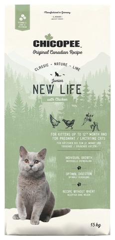 Купить корм CHICOPEE CNL Cat Junior New Life Chicken для котят