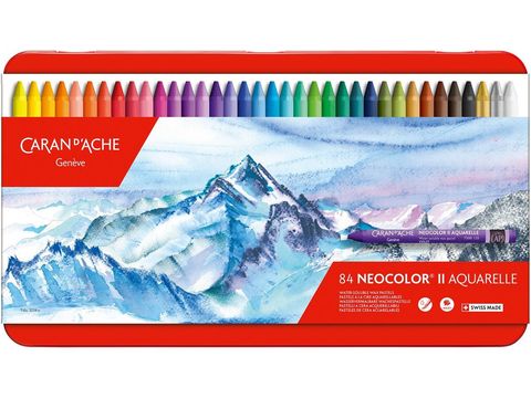 Набор акварельной пастели Caran d'Ache Neocolor® II Aquarelle, 84 цвета (7500.384)