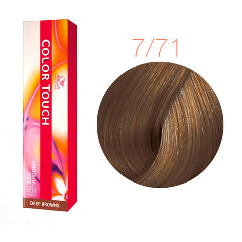Wella Professional Color Touch Deep Browns 7/71 (Янтарная куница) - Тонирующая краска для волос
