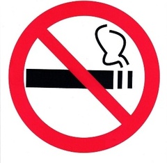Знак безопасности ЗАПРЕЩАЕТСЯ КУРИТЬ приказ 214 Р01 200х200