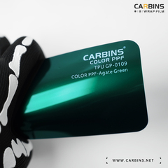 Carbins Color PPF Agate Green GP 0109 зеленая цветная полиуретановая защитная антигравийная пленка