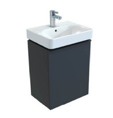 Шкафчик для раковины Geberit Smyle Square, с одной дверцей: B=53.6см, H=61.7см, T=43.3см, Темно-серый / Матовое покрытие фото