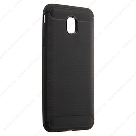 Накладка Carbon 360 силиконовая для Samsung Galaxy J7 J730 2018 черный