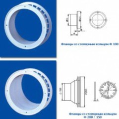 ВЕНТС Фланец Ф125 со стопорным кольцом