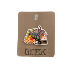 Деревянный значок 8 бит