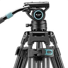 FOTOPRO Tripod DV3С-FW профессиональный видео штатив карбоновый с колесами