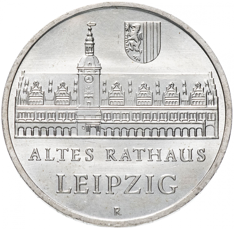 5 марок Старая Ратуша в Лейпциге 1984 год