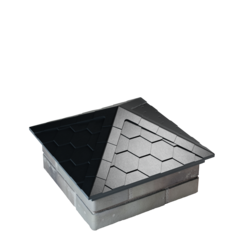Колпак полимеркомпозитный Everest 390*390 (1,5 кирпича) черный