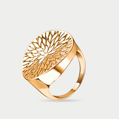 Кольцо женское из розового золота 585 пробы без вставок (арт. 08-107950)