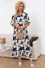 Платье Алсу  (синий/молочный) Р11-1244/2 Nikol