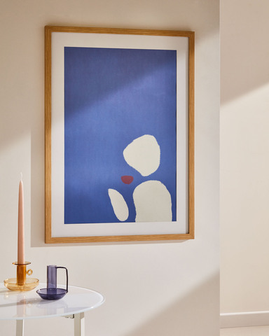 Allish Картина синяя с белыми фигурами 50 х 70 см