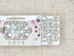 Стразы пришивные хрусталь, d 14 мм, прозрачный