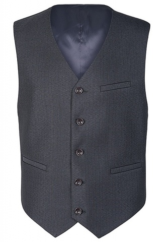 Темно-серый жилет под костюм STENSER