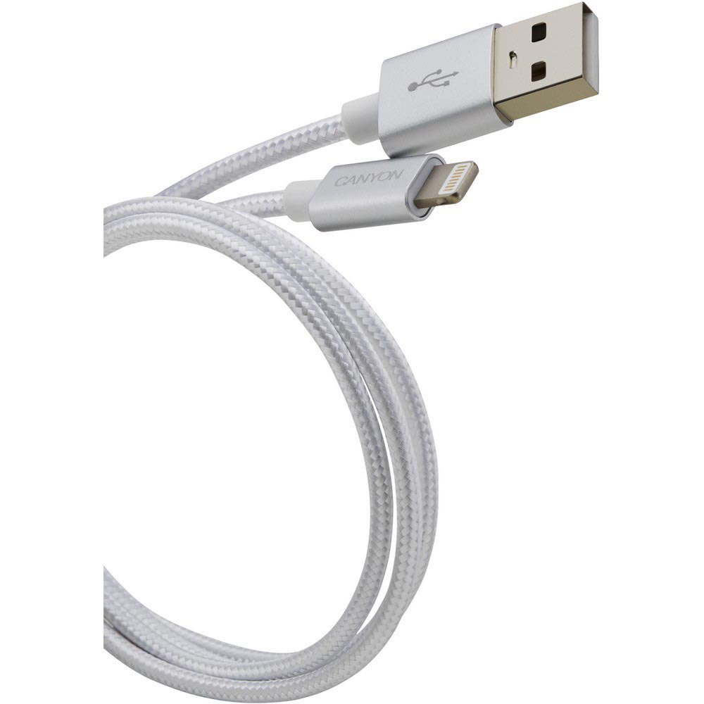 Кабель lightning usb. Iphone Cable Lightning Canyon. Кабель Lightning/USB, Braided, Metallic Shell, Cable length 1m, Pearl White Canyon <CNE-cfi3pw>. Кабель USB-Lightning (8 Pin. Провод Lightning USB Canyon.