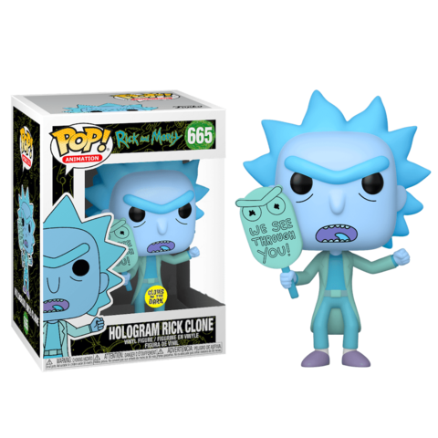 Funko POP! Rick and Morty: Hologram Rick Clone (GW Exc) (665)