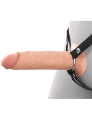 Полый страпон на ремнях 8’’ Hollow Silicone Strap-on - 