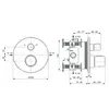 Ideal Standard A7573AA промо комплект для душа CERATHERM T100 (307110)